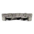 Pemberly Row Shadow Natural 6 Piece Modular Manual Reclining Sectional
