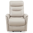 Pemberly Row Softy Ivory Articulating Headrest Power Lift Recliner 2Pack