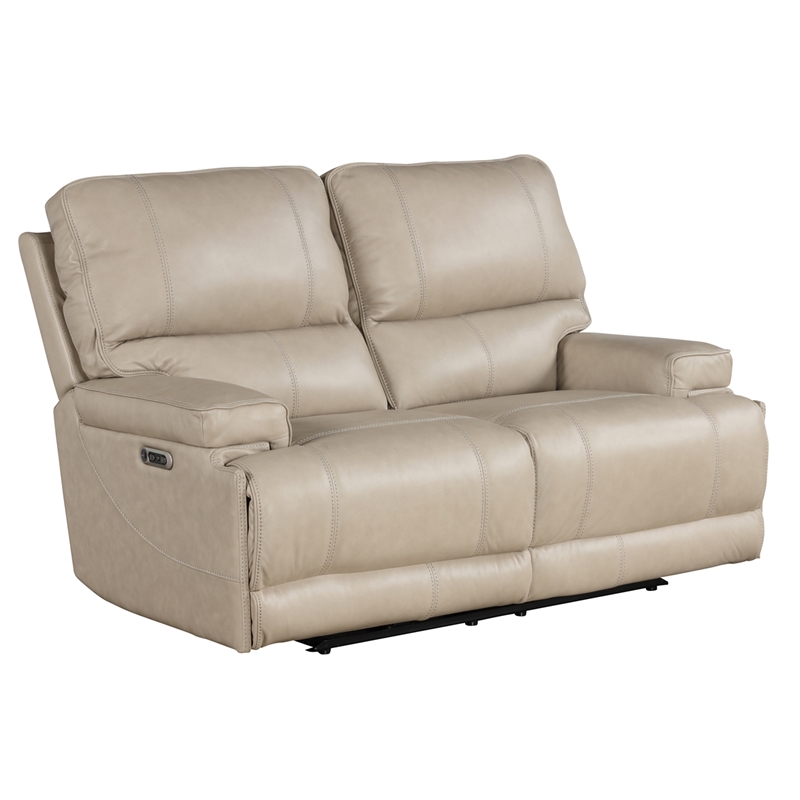 Pemberly Row Linen Power Reclining Sofa Loveseat and Recliner