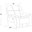 Pemberly Row Shadow Brown Manual Reclining Sofa and Recliner