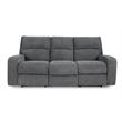 Pemberly Row Bizmark Grey Power Reclining Sofa and Two Recliners