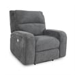 Pemberly Row Bizmark Grey Power Reclining Sofa and Two Recliners