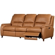 Pemberly Row Caramel Cream Power Reclining Sofa and Recliner