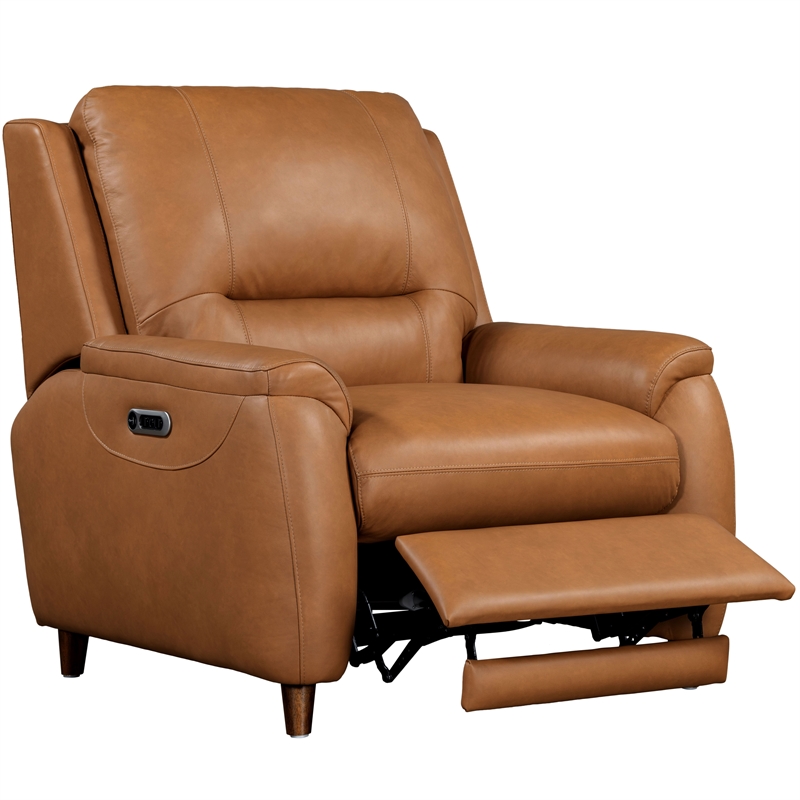 Pemberly Row Caramel Cream Power Reclining Sofa and Recliner