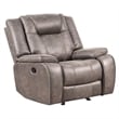 Pemberly Row Desert Taupe Manual Reclining Sofa and Recliner