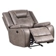Pemberly Row Desert Taupe Manual Reclining Sofa and Recliner