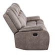 Pemberly Row Desert Taupe Manual Reclining Sofa and Loveseat