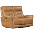 Pemberly Row Lucca Butterscotch Power Reclining Sofa and Loveseat
