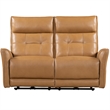 Pemberly Row Lucca Butterscotch Power Reclining Sofa and Loveseat