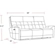 Pemberly Row Lucca Butterscotch Power Reclining Sofa and Loveseat