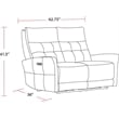 Pemberly Row Lucca Butterscotch Power Reclining Sofa and Loveseat