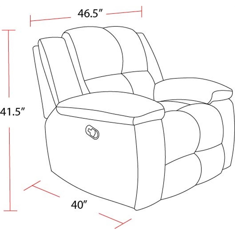 Pemberly Row Opal Taupe Manual Glider Reclining Sofa and Two Recliners