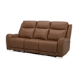 Pemberly Row Butternut Power Reclining Sofa and Two Recliners