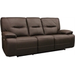Pemberly Row Chocolate Power Reclining Sofa and Two Recliners