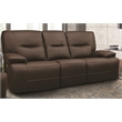 Pemberly Row Chocolate Power Reclining Sofa and Two Recliners