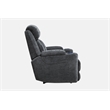 Pemberly Row Charcoal Power Reclining Sofa and Two Recliners