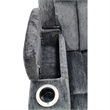 Pemberly Row Charcoal Power Reclining Sofa and Two Recliners