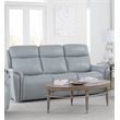 Pemberly Row Seamist Grey Power Reclining Sofa and Two Recliners
