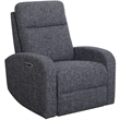 Pemberly Row Natural Beauty Denim Power Swivel Glider Recliner 2 Pack