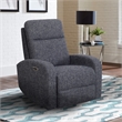 Pemberly Row Natural Beauty Denim Power Swivel Glider Recliner 2 Pack