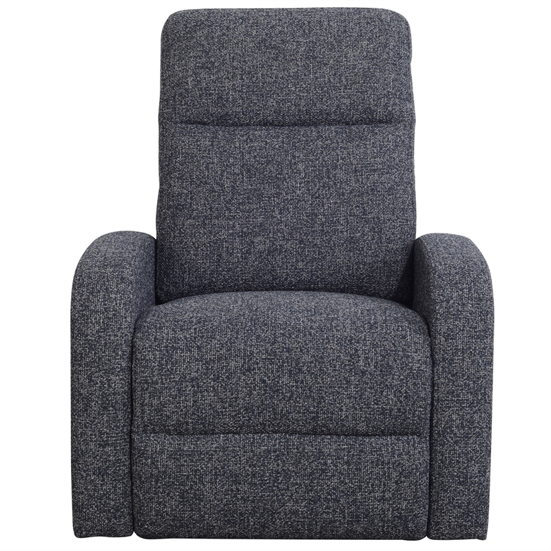 Pemberly Row Natural Beauty Denim Power Swivel Glider Recliner 2 Pack