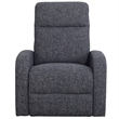Pemberly Row Natural Beauty Denim Power Swivel Glider Recliner 2 Pack
