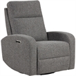 Pemberly Row Natural Beauty Grey Power Swivel Glider Recliner Two Pack