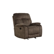 Pemberly Row Shadow Brown Manual Glider Reclining Sofa and Two Recliners