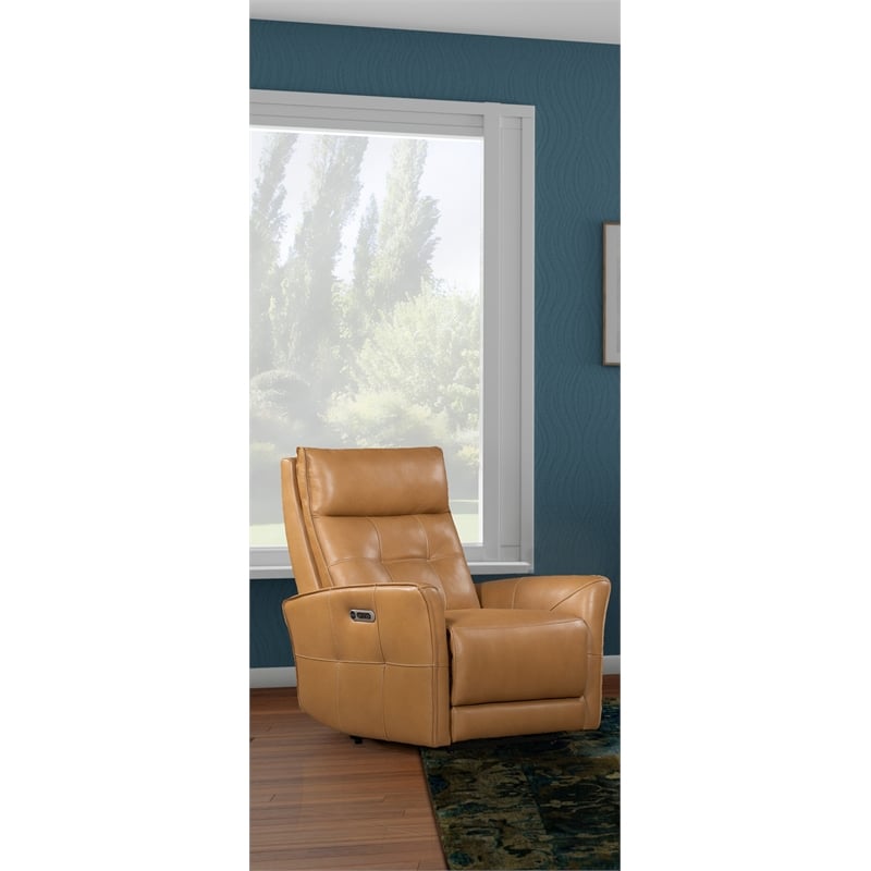 Pemberly Row Lucca Butterscotch Power Reclining Sofa and Two Recliners