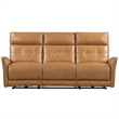 Pemberly Row Lucca Butterscotch Power Reclining Sofa and Two Recliners