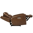 Pemberly Row Hickory Power Reclining Zero Gravity Sofa and Recliner