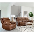 Pemberly Row Hickory Power Reclining Zero Gravity Sofa and Recliner
