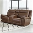 Pemberly Row Hickory Power Reclining Zero Gravity Sofa and Loveseat