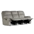 Pemberly Row Shadow Natural Manual Glider Reclining Sofa and 2 Recliners