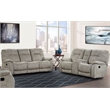 Pemberly Row Shadow Natural Manual Reclining Sofa and Loveseat