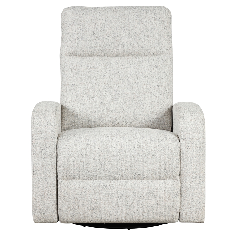 Pemberly Row Natural Beauty Quartz Power Swivel Glider Recliner 2 Pack
