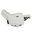 Pemberly Row Natural Beauty Quartz Power Swivel Glider Recliner 2 Pack