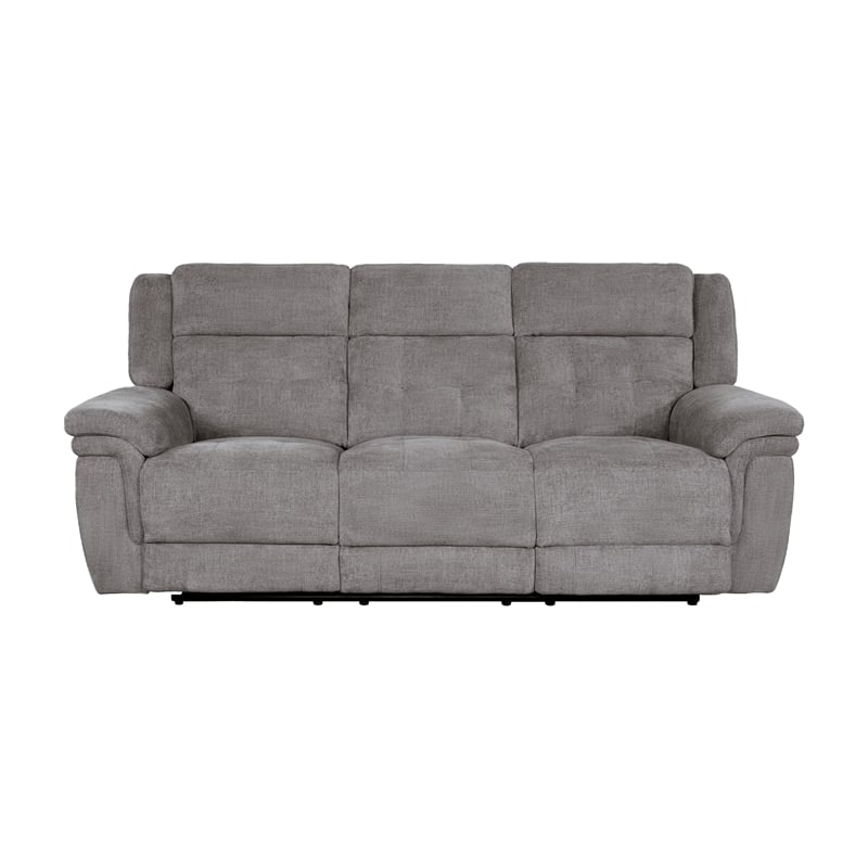 Pemberly Row Bristol Grey Power Reclining Sofa and Two Recliners