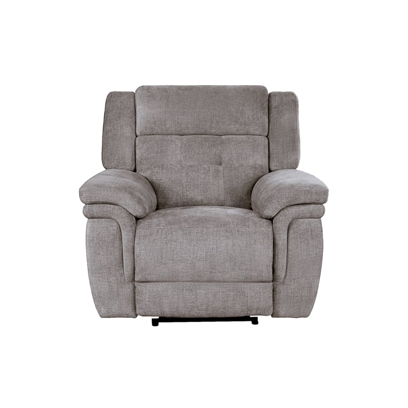 Pemberly Row Bristol Grey Power Reclining Sofa and Two Recliners