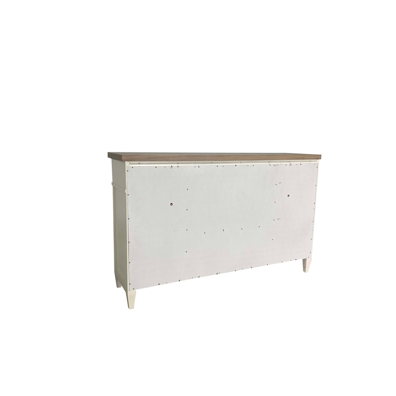 Pemberly Row King Shelter Bed 2 Nightstands and Dresser Mirror