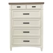 Pemberly Row Queen Bed 2 Nightstands Dresser Mirror and Chest