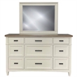 Pemberly Row Queen Bed 2 Nightstands Dresser Mirror and Chest