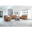 Pemberly Row Caramel Cream Power Reclining Sofa Loveseat and Recliner