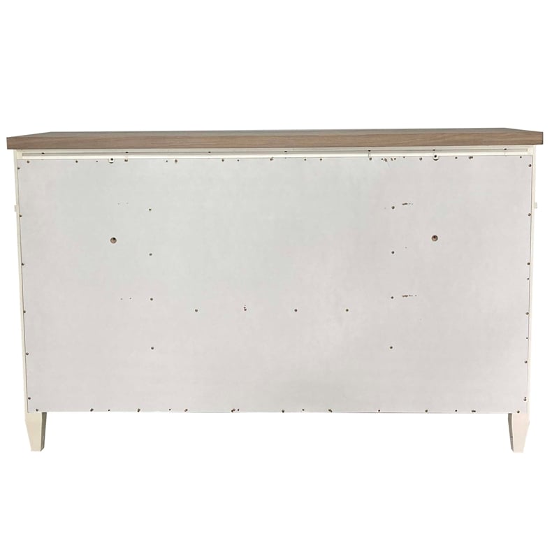 Pemberly Row Bedroom King Platform Bed with Dresser and Mirror