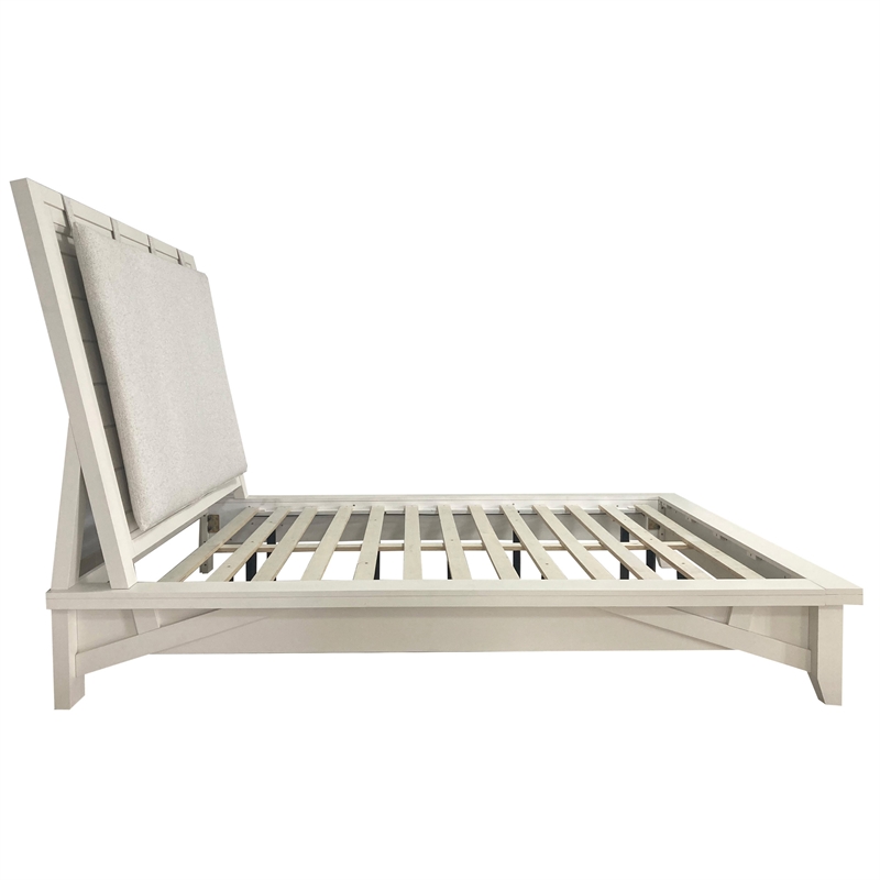Pemberly Row Bedroom King Platform Bed with Dresser and Mirror