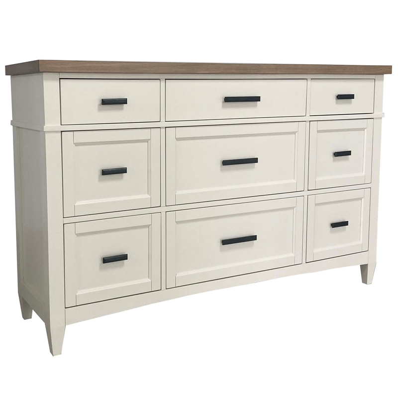 Pemberly Row Queen Platform Bed 2Nightstands and Dresser Mirror