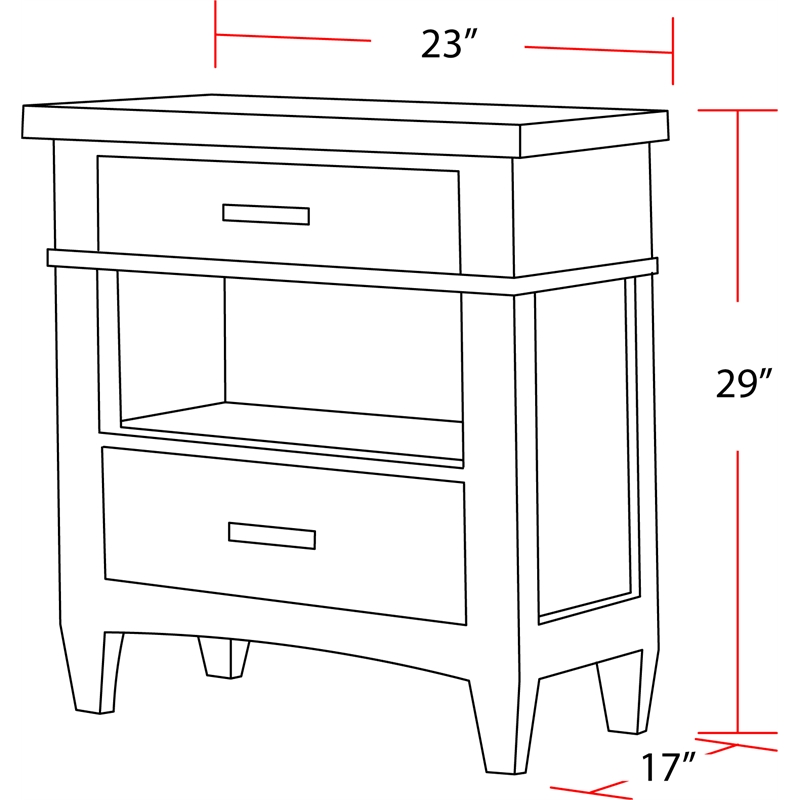 Pemberly Row Queen Platform Bed 2Nightstands and Dresser Mirror