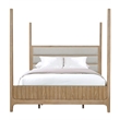 Pemberly Row Queen Poster Bed 2 Nightstands and Dresser with Mirror