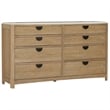 Pemberly Row Queen Panel Bed 2 Nightstands and Dresser with Mirror