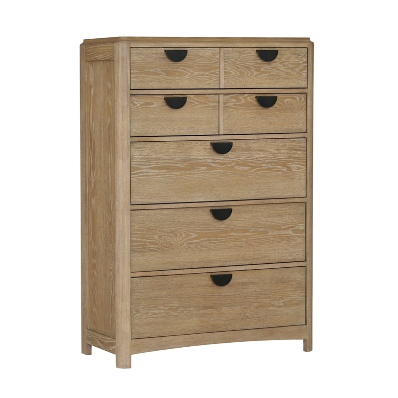 Pemberly Row Queen Panel Bed 2 Nightstands Dresser with Mirror and Chest